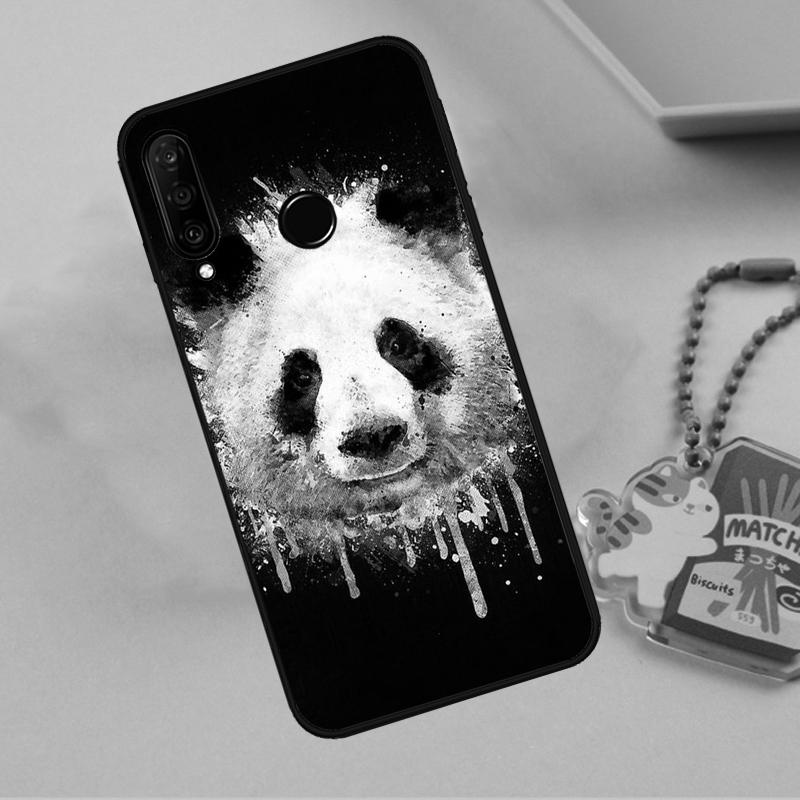 Cartoon Cute Panda Bear For Huawei Nova 12s 12i 11i 7i 8i 9 10 SE Y91 Y90 Y60 Y70 Y72 Y61 P60 Pro P30 P40 Lite Case
