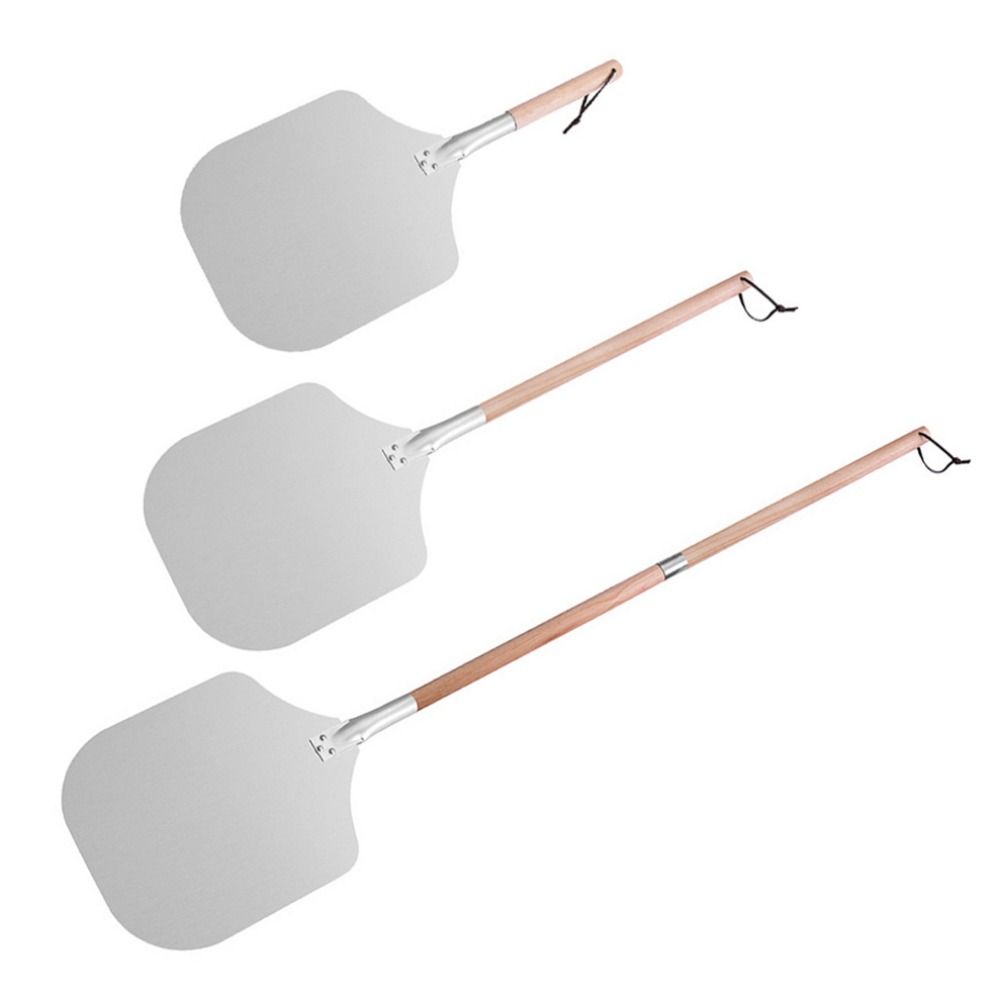 12Inch Pizza Shovel Detachable Wooden Handle Cake Lifter Pizza Transfer Tray Restaurant