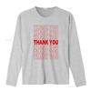 Thank You Bag T Shirt Vintage Washed Unisex Stylish Homme Designer Clothes Casual Fashion Top For Everyday Wear Graphic