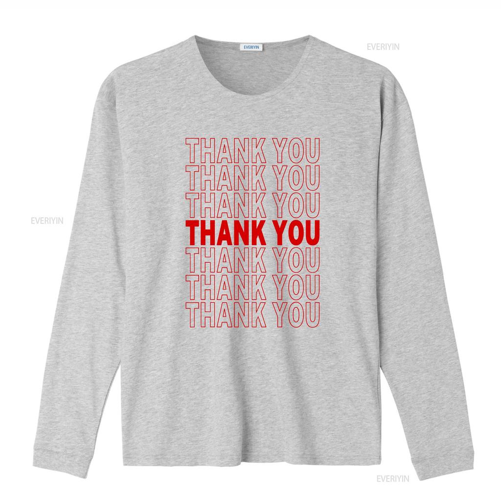 Thank You Bag T Shirt Vintage Washed Unisex Stylish Homme Designer Clothes Casual Fashion Top For Everyday Wear Graphic