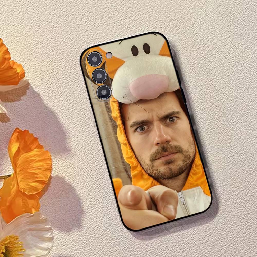 Actor H-Henry C-Cavills Phone Case For Samsung Galaxy A73,A72,A71,A70,A53,A52,A51,Soft Silicone Black Cover
