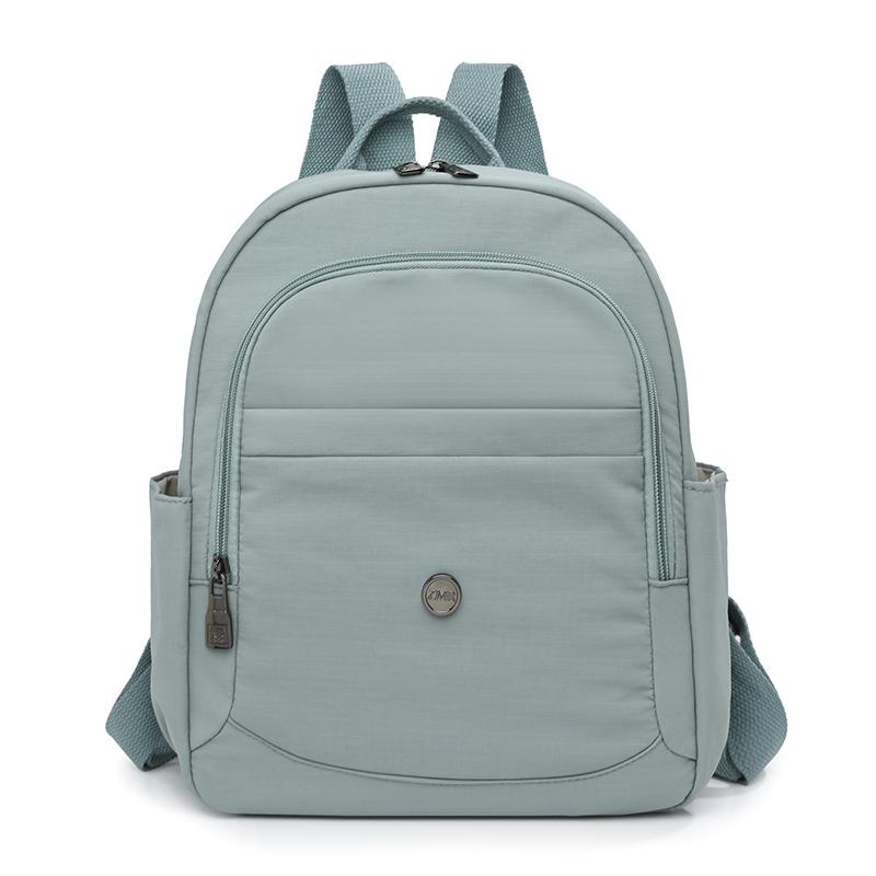 Damen Mehrschichtiger Kurzer Reise Kleiner Rucksack Nylon Wasserdicht Leichter Schulrucksack