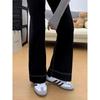 Plus Size High-Waisted Wide-Leg Jeans for Pear-Shaped Body – Women's Slimming Micro-Flare Pants for Spring & Autumn