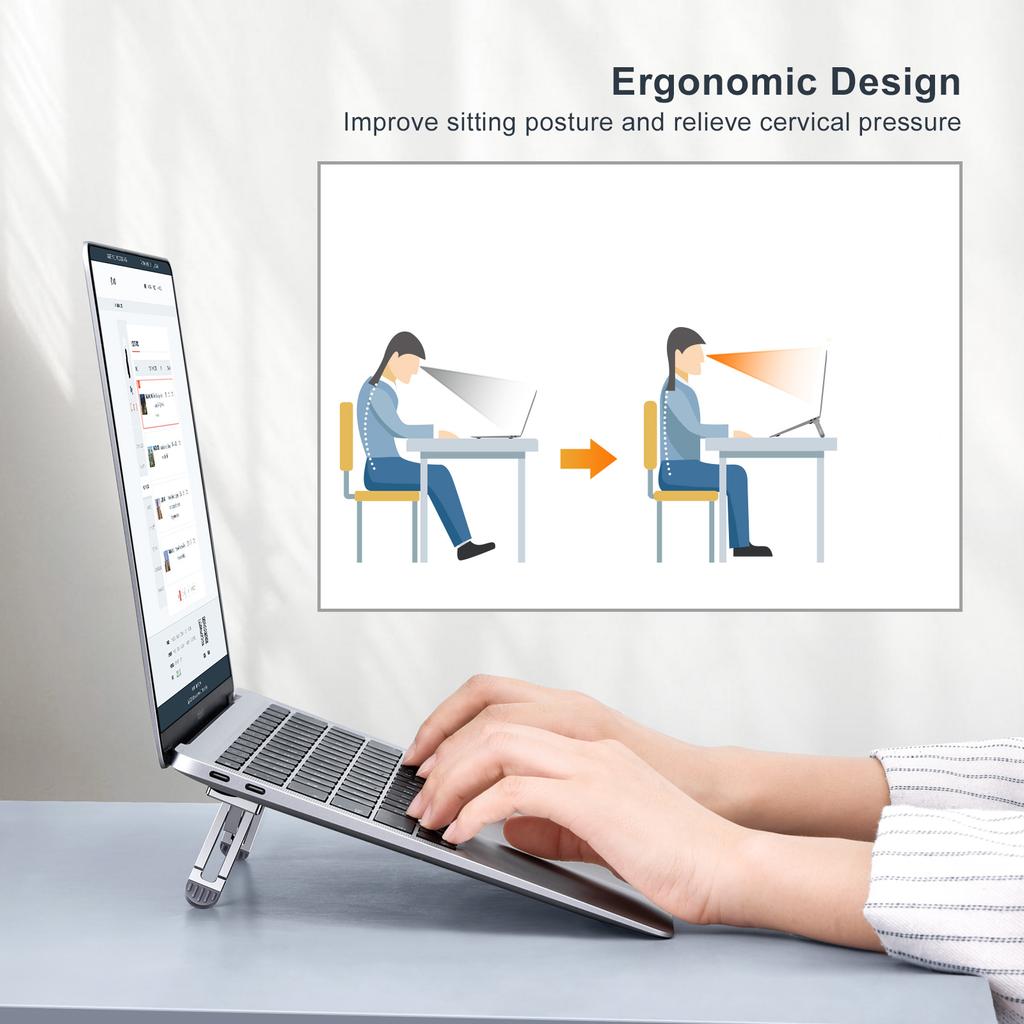 Vertikaler Laptopständer Faltbar Kühlung Wärmeableitung Für Tastatur Laptop