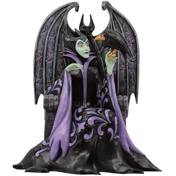 Figurine - enesco - maléfique de sleeping beauty - multicolore - coffret cadeau - résine