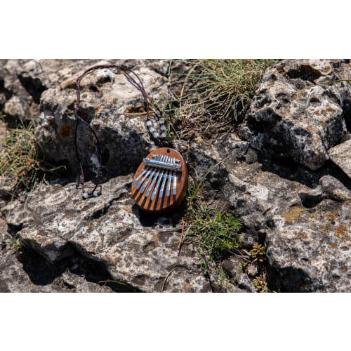 MEINL Sonic Energy Collection Mini Kalimba, Sapele, 8 Keys, C Major Scale, KL8MINI (Ribbon Included)