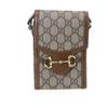 [Usato] Borsa per telefono in tela e pelle con logo Horsebit 1955 - Ottime condizioni #MDJJ5L
