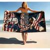Vintage American 250 Years Doodle Print Beach Towel, Large Microfiber Sand Free Quick Dry Towel for Vacation Towels Bt21