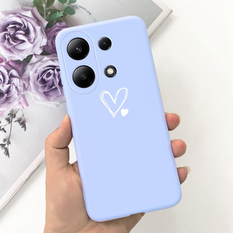 For Xiaomi Redmi Note 13 Pro Plus 5G Case Fashion Girls Love Heart Fundas Soft Silicone Cover For Redmi Note 13 Pro 4G 5G Bumper