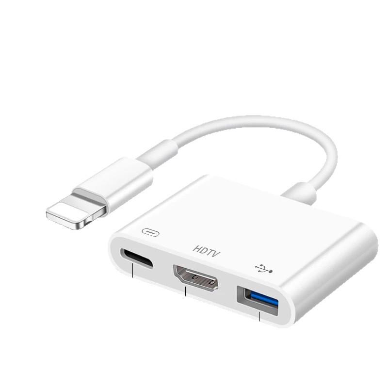 HD Screen Mirroring Device, No Power Needed, Fast Charging, Built-in Chip, Compatible with Apple Type-C To HDMI Projectors