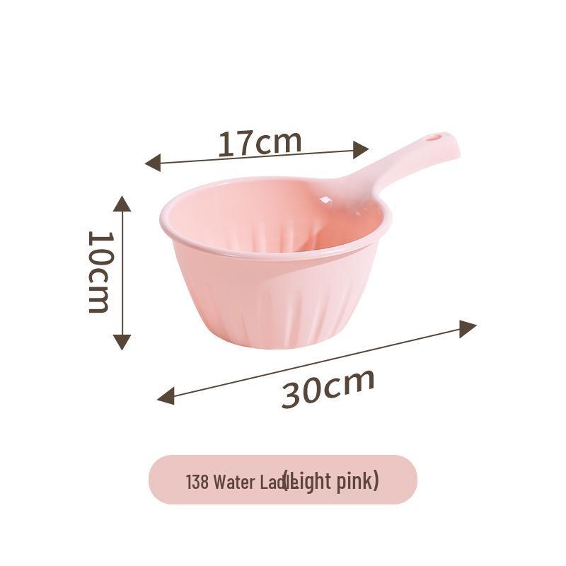 Nordic Simple Multi-Purpose Water Scoop: Thickened Plastic Water Ladle for Kitchen, Bathroom, and Watering in Various Colors