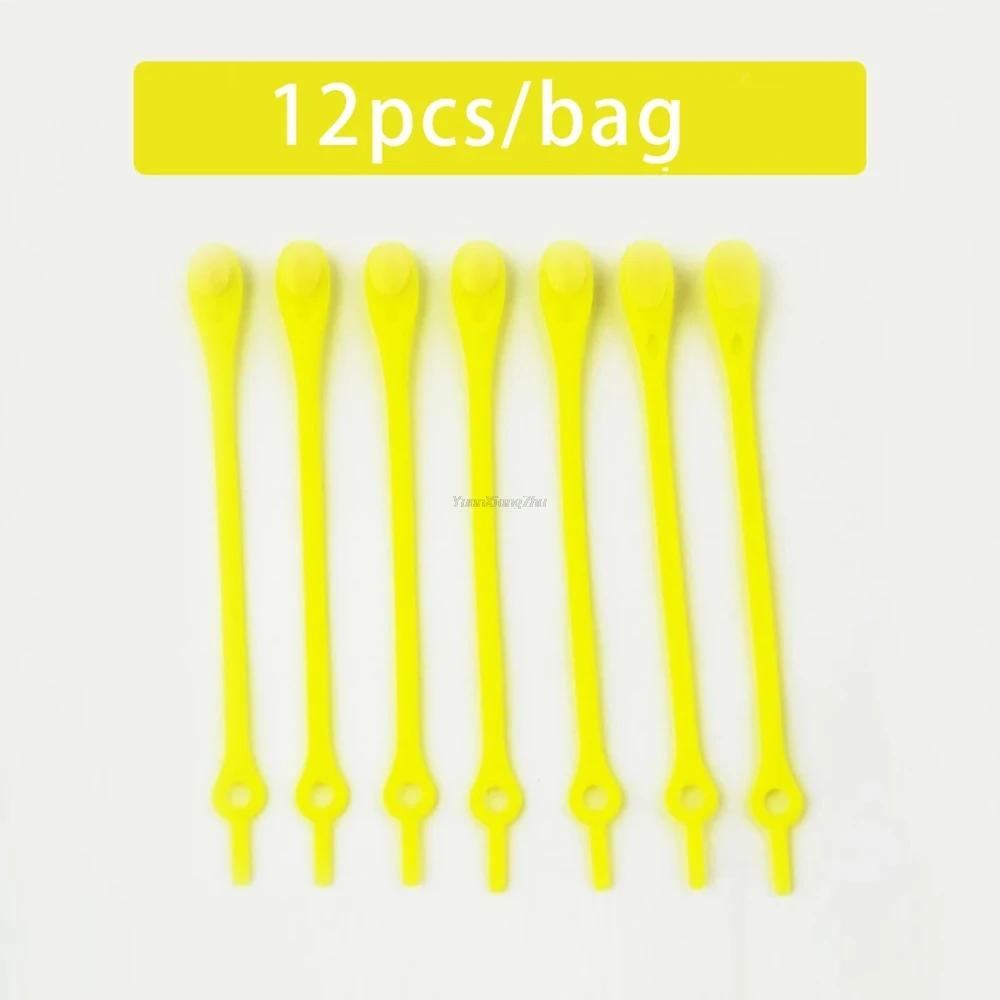 1 Pair Round Elastic Silicone Shoelaces No Tie Universal Comfort Slip On Replacement Shoe Straps for Men Women