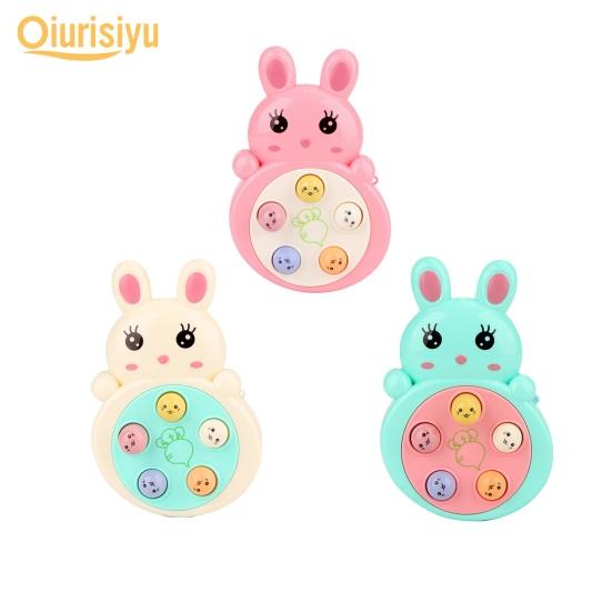 Fun Cartoon Shape Exercise Responsiveness Portable Finger Training Toy with Hanging Rope Children Gift Brain Game