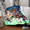 1 Stück Powerpuff Girls Flanell-Kuscheldecke HD-Druck Leicht Weich Warm Ganzjahresdecke für Sofa, Bett, Reisen, Camping Maschinenwaschbar