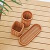 Imitation Rattan Wicker Woven Serving Basket For Bread Fruit Vegetables Restaurant Serving Tabletop Display Basket Cosmetic Box
