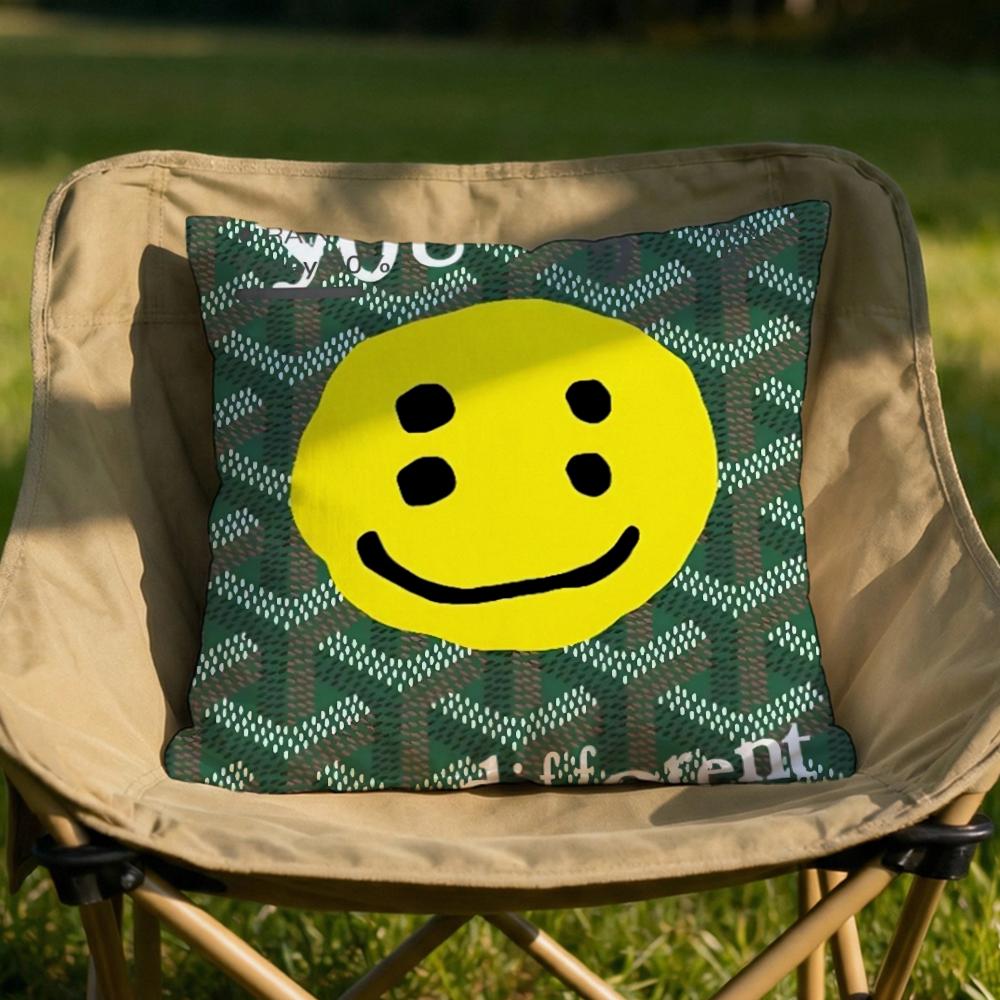 Luxury Smile CCpfm Cushion Cover Soft Reversible Durable Pillow Cover MultiScene Use for Home Car Daily Comfort