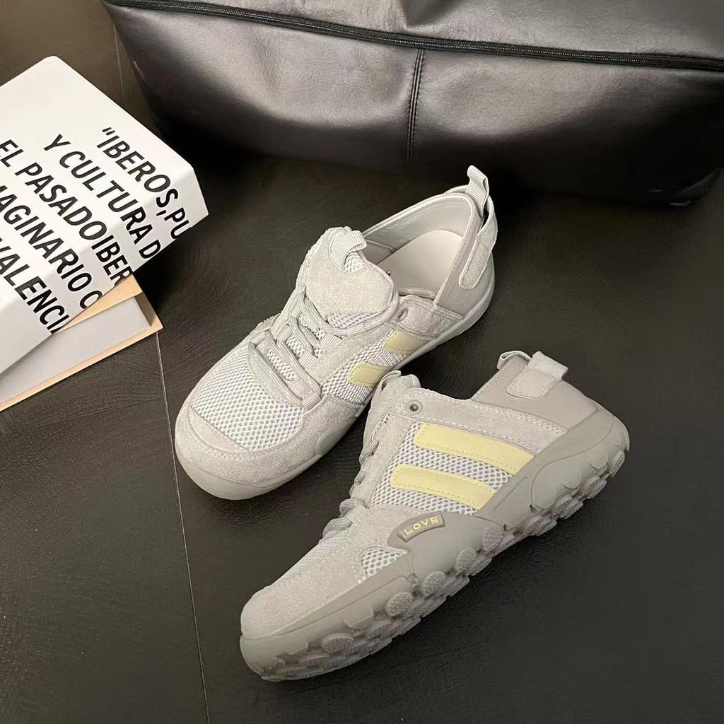 Retro Leather Soft-soled German Training Shoes Women's 2025 New Summer Thin Breathable Mesh Casual Sports Forrest Gump Shoes Tide