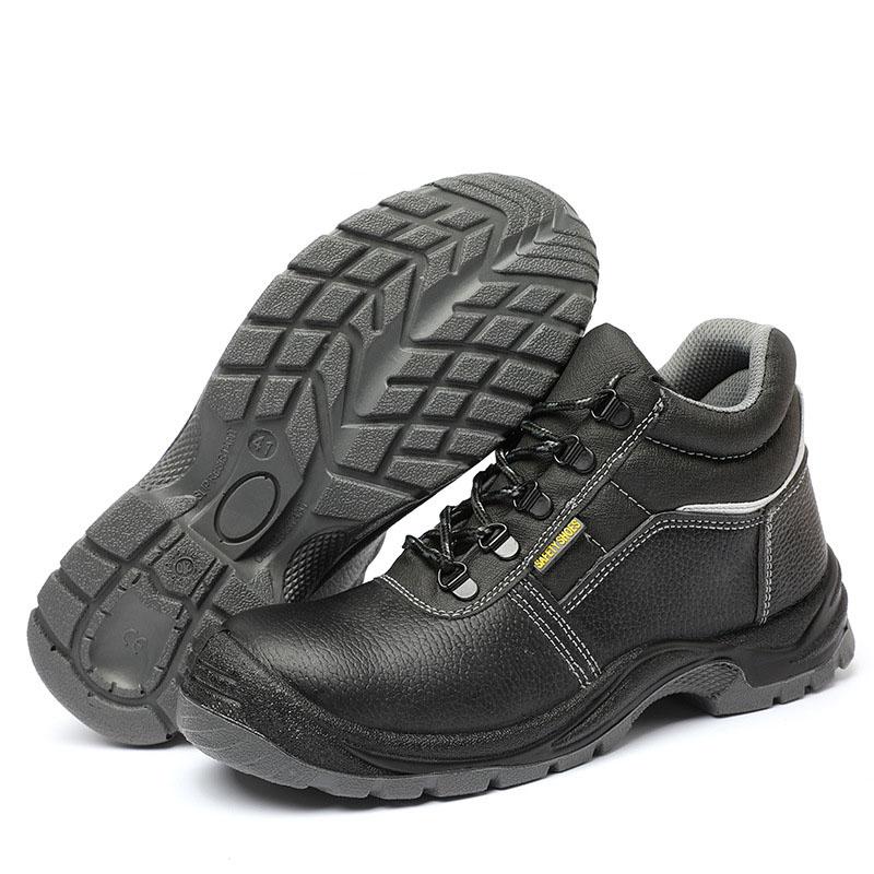 big size men's leisure steel toe covers work safety boots worker original leather security shoes tooling safe ankle botas hombre