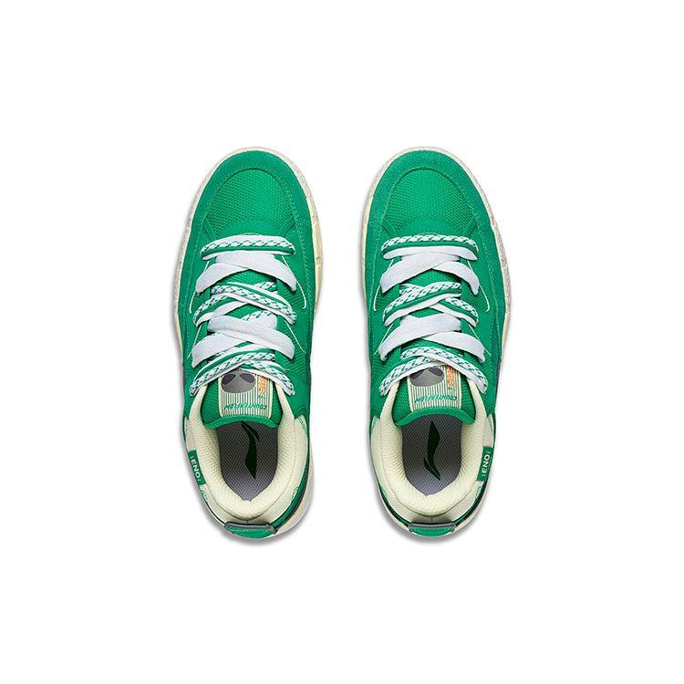 Li Ning CF Su Series Honor 3.0 Slip Resistant Durable Low Top Skate Shoes Men Sneakers Emerald-Green AGCT181-2