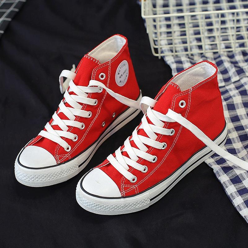 Cloth Shoes Men's Shoes Couple High-top Canvas Shoes Casual Single Shoes