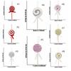 Cartoon Sequins Lollipop Ornament Large Xmas Candy Hanging Decor  Winter Home Decor