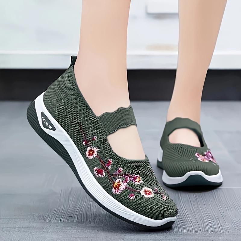 Scarpe Comode in Tessuto con Suola Morbida per Madri di Mezza Età e Anziane