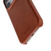 MELKCO For iPhone 17 Pro Max Case Compatible with MagSafe Waxy Genuine Cow Leather PC Phone Back Cover