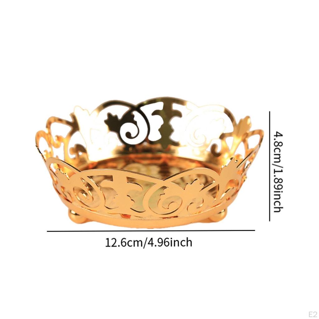 Dessert Plate Fruit Stand Decorative Kitchen Vintage Cake Tray for Candy