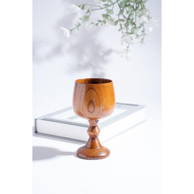 Communion Wine Cup Wooden Stemwares For Red Wine Cocktails Beverages Goblet Cup For Parties And Special Event