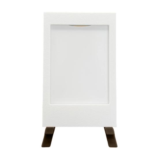 PLA 3D Printed Frame Mini Picture with Wooden Tripod Stand, Photo Display Holder Small for Polaroid Pictures, Tabletop Home Office Decor Easy Loading