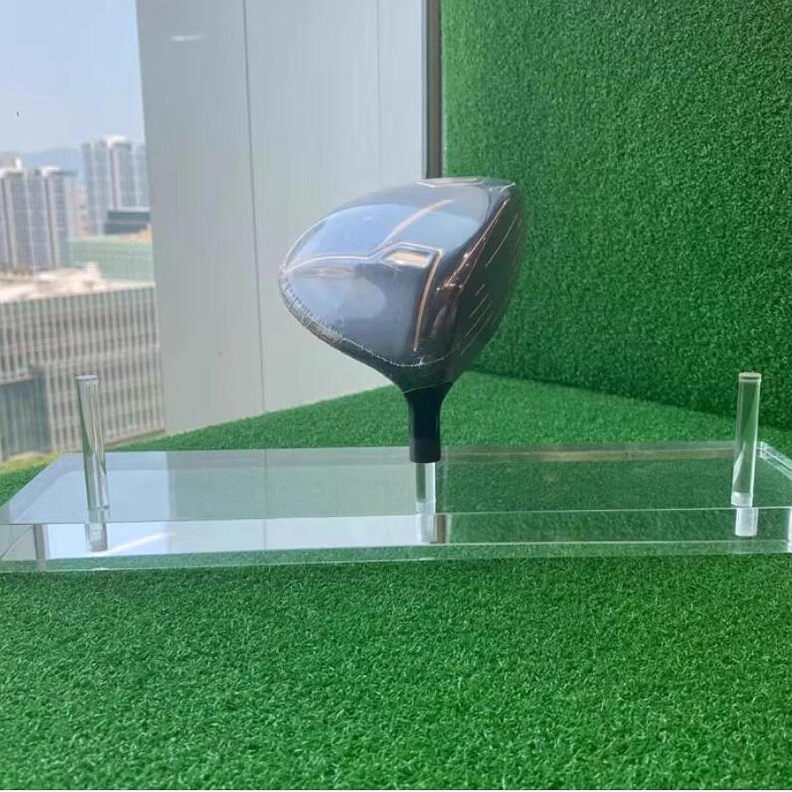 

Подставка для гольф-головок, Держатель для гольфа, 3 отверстия, Настольный элегантный органайзер для хранения, Прозрачная подставка для