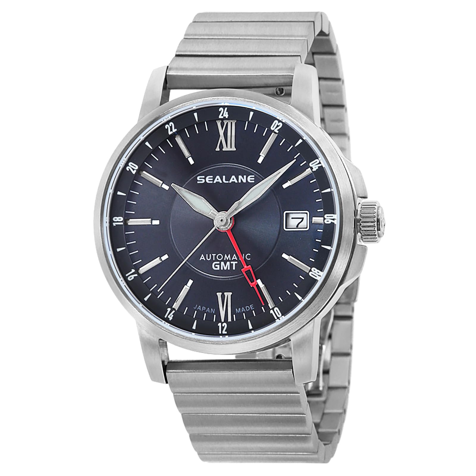 

Часы Flame Sea Lane, серебристые [Sun Co., Ltd.] SER03J-MBK, мужские