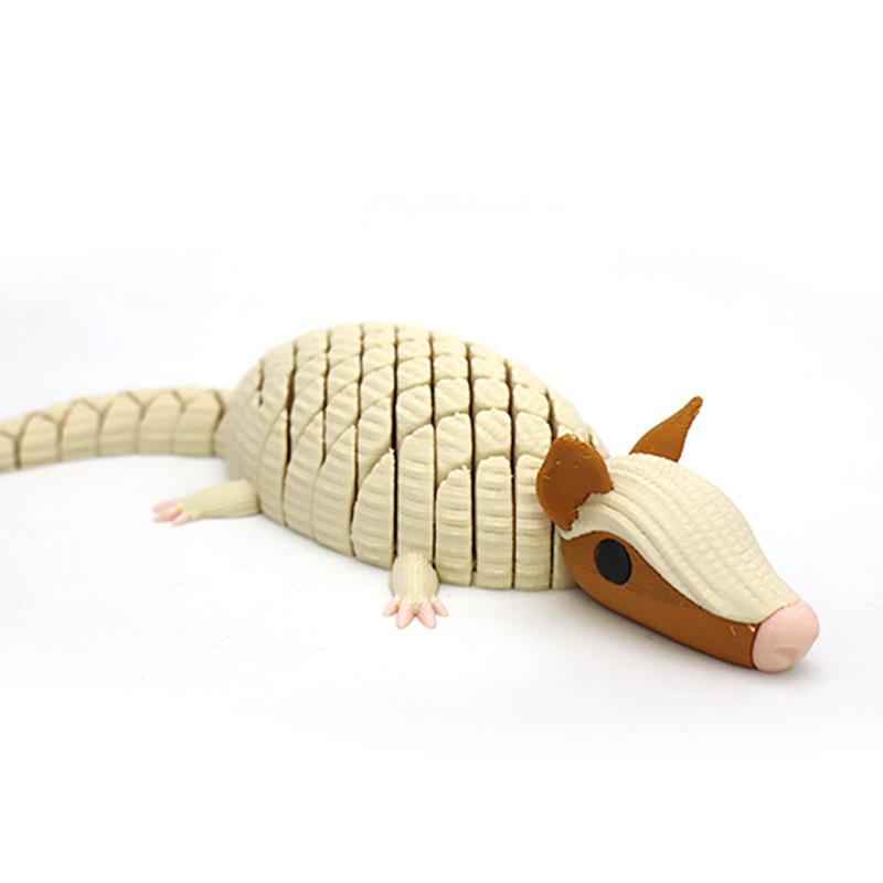 

1Pcs New 3D Printed Decompression Armadillo Model Crafts Ornaments Gifts Creative Animal Joints Movable Toys Desktop Decoration
