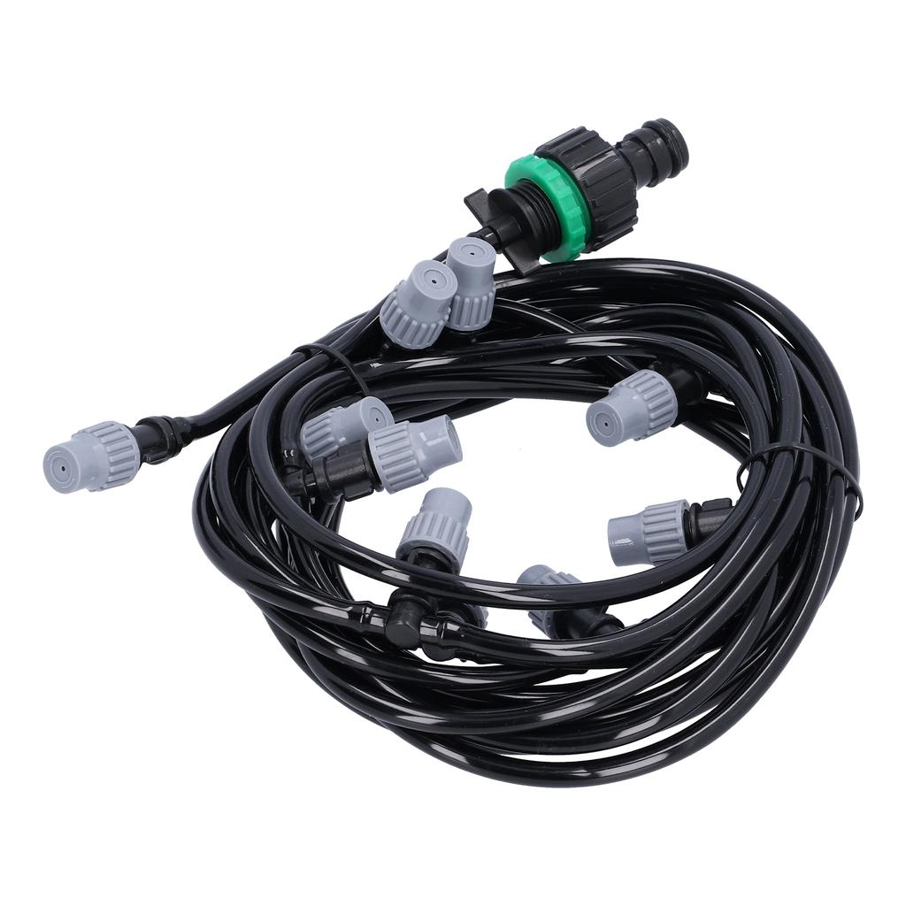 10m   32.8ft 4 7 Irrigation Hose with 10 Misting Sprayer Nozzles Garden Greenhouse Terrace Watering System