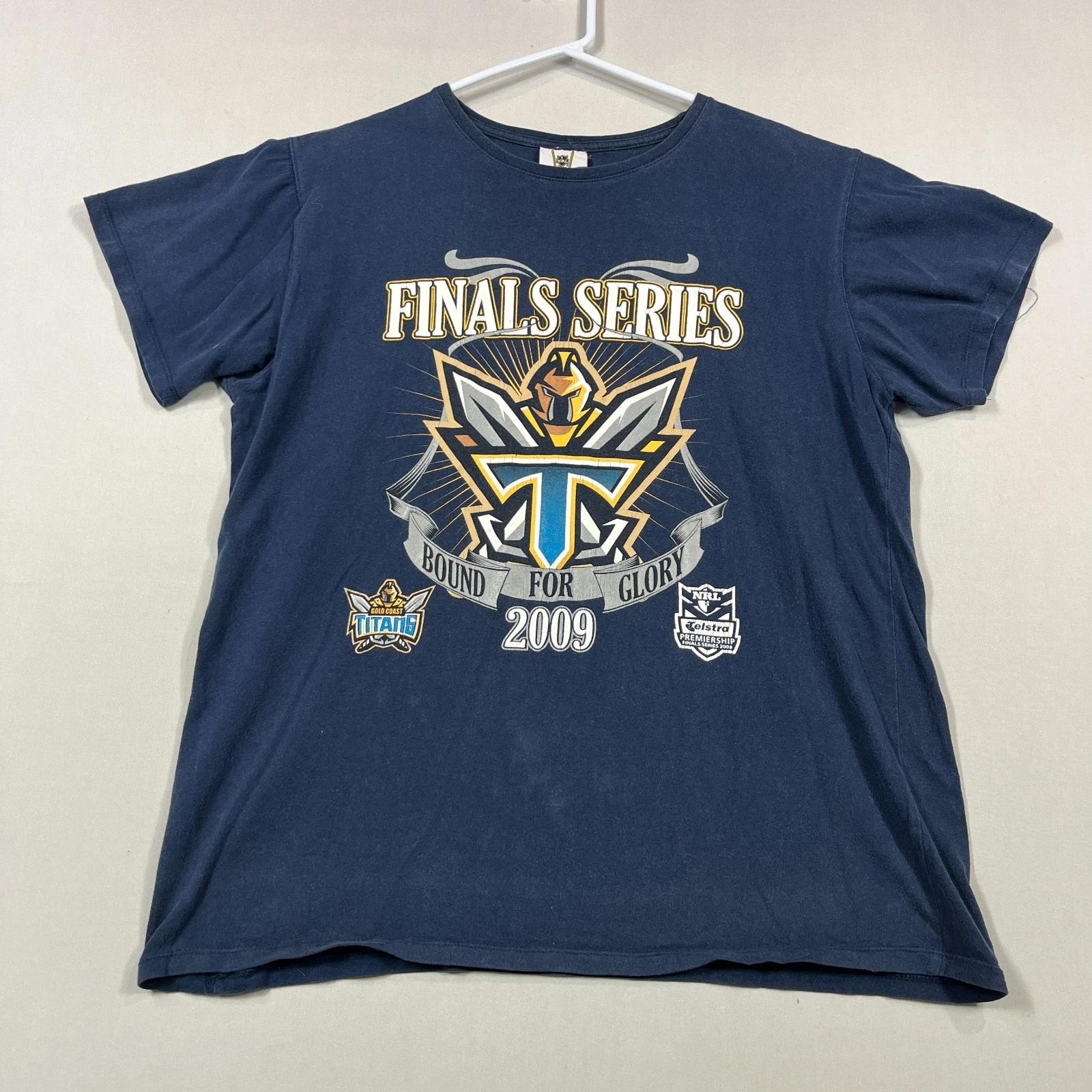 

Gold Coast Titans Vintage NRL Finals Series 2009 Tee T Shirt Mens Medium M 4XL