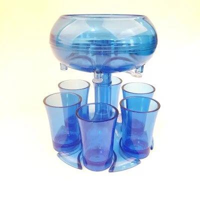 6-Shot Glass Dispenser Holder Wine Whisky Beer Rack Bar Accessory Drinking Party Games Tools