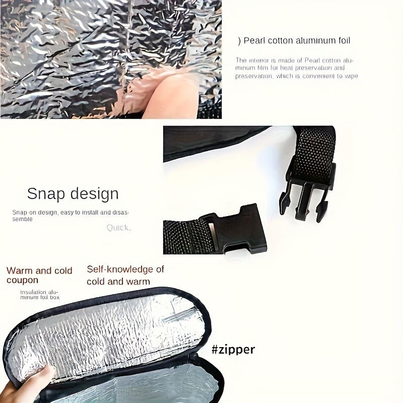 Car Seat Organizer with Ice Pack Compartment - Insulated Back Seat Storage Bag, Multi-Pocket Hanging Cooler for Road Trip Camping SUV Family Travel