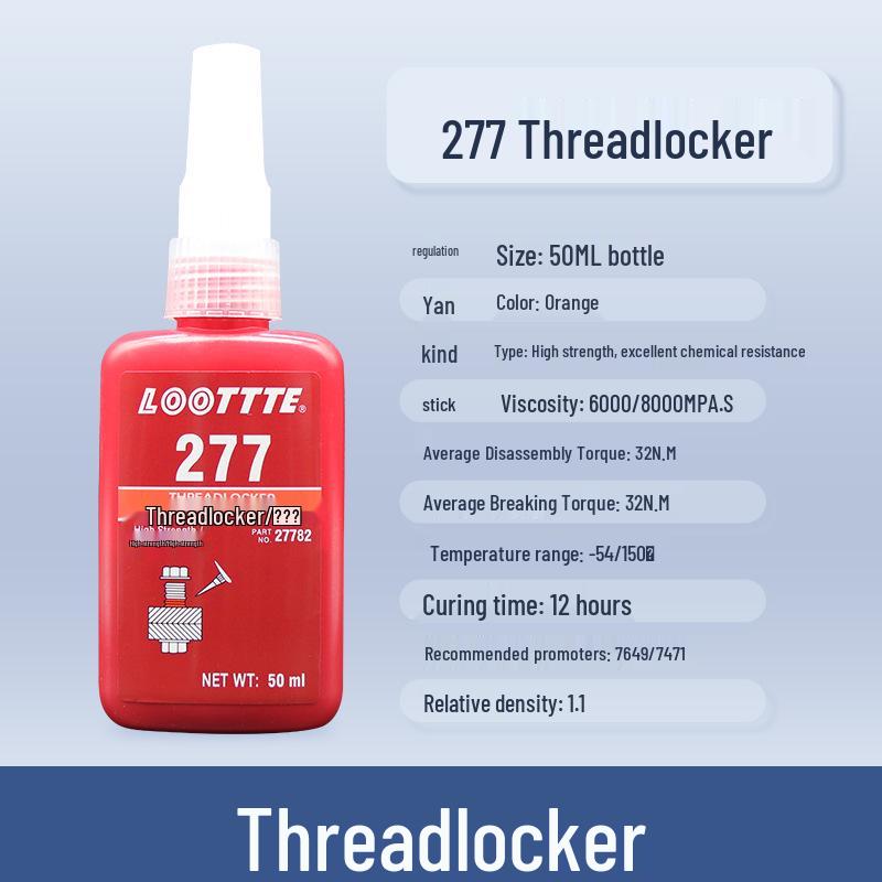 Anaerobic Thread Locking Sealant: 243, 222, 242, 262, 263, 271, 272, 277