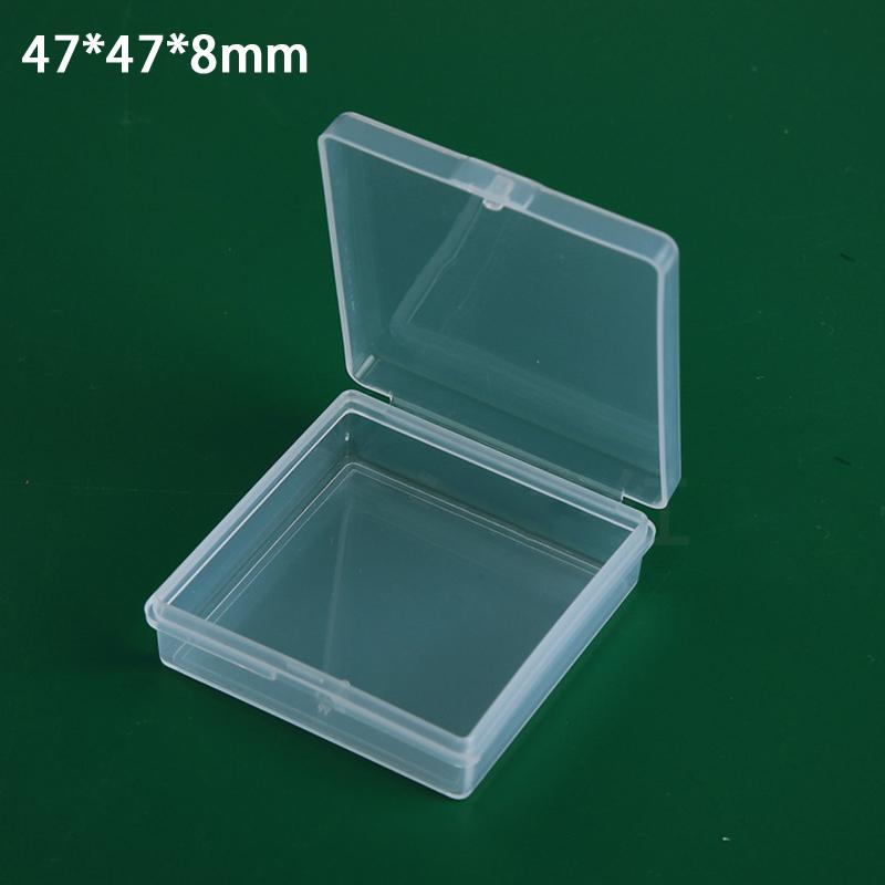 Mini Plastic Box Rectangular Translucent Packing Box Dustproof Durable Strong Jewelry Button Sundries Storage Case Container