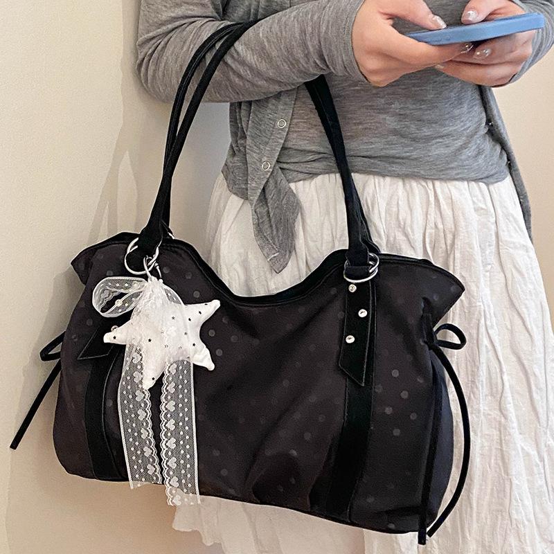 Girls' Style Bow-shaped Handbag, Cute Cross-body Bag for Women, Fashionable Commuter Bag