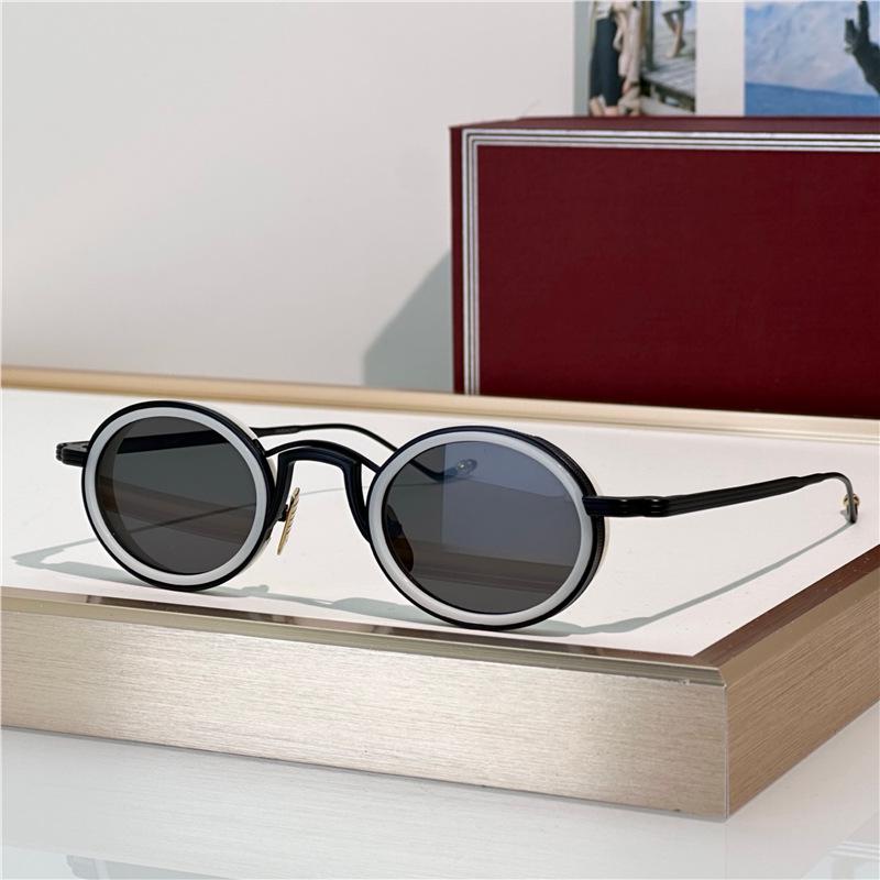 VARDA JMM Oval Metal Sunglasses: Handmade, Unisex, Trendy, Versatile for Casual Wear and Vacation Parties