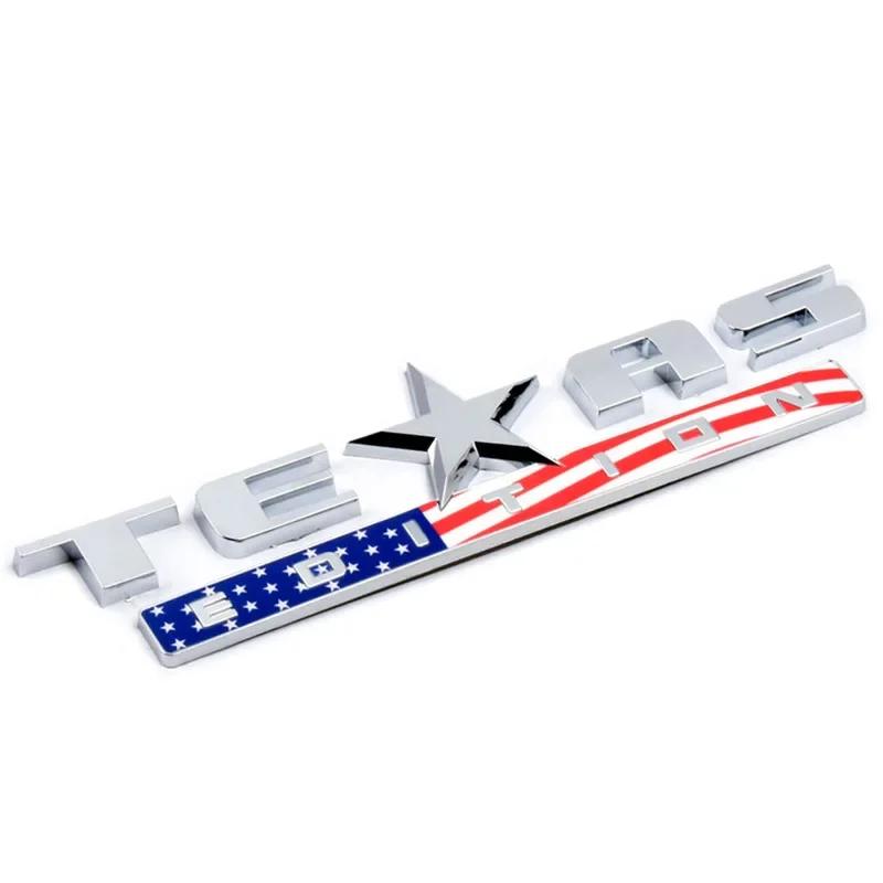 3D ABS Car TEXAS EDITION Logo Decals Emblem Badge Sticker For Jeep Wrangler Compass Grand Cherokee Car Front Back Trunk Styling re1