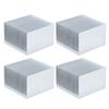 4Pcs Cooling Fins Aluminum Heatsink Radiator Heat Sink for Electronics CPU Module 60x60x39mm
