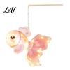 Decorative Hanging Fish Lamp DIY Mid Autumn Goldfish Lantern Kit for Kids Handheld Glowing Paper Traditional Chinese Style with LED Light Craft