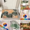 Upgraded Material Leaves Welcome Door Mat Living Room Bedroom Kitchen Bathroom Thickened Durable Carpet Rug Home Decor