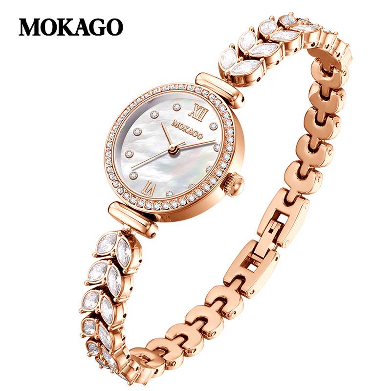 MOKAGO Luxe Женские кварцевые часы 'Русалка' - Высококлассный женский хронометр