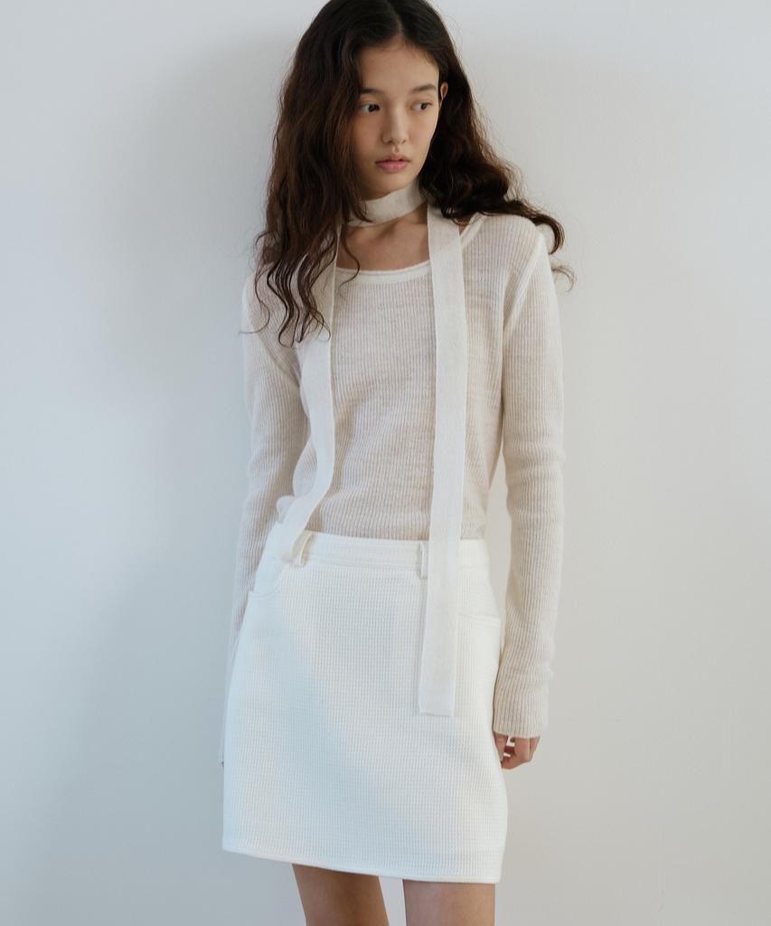 Yulago Alice Tweed Mini Skirt