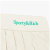 Sporty   Rich Sk005S416Sc Serif  Serif  Logo Pleated TenniS Women S Skirt
