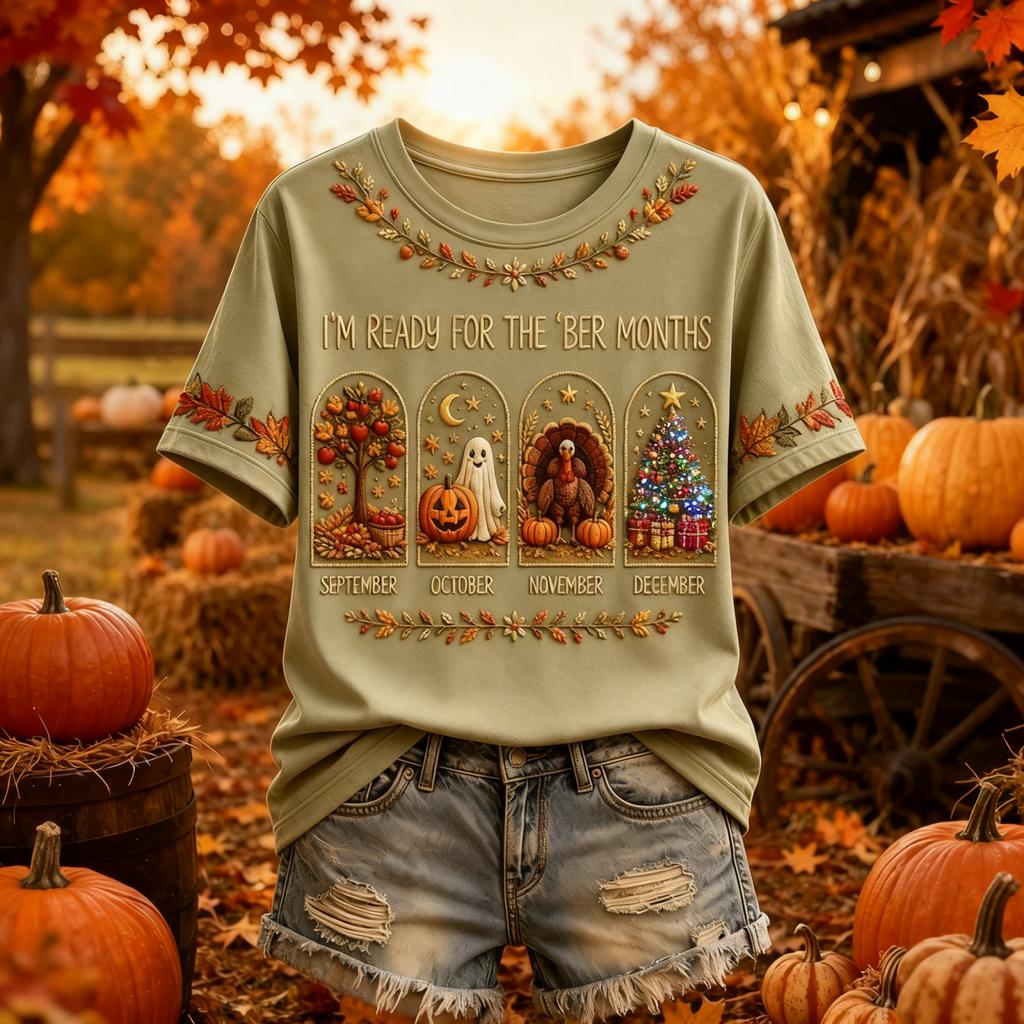 Women's Casual Halloween Print V-Neck Short Sleeve T-Shirt Top for Fall and Daily Wear