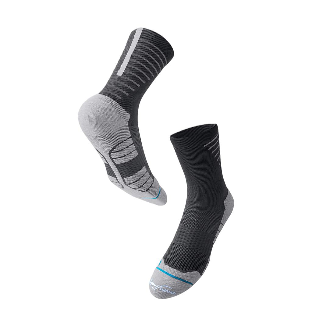 Herrstrumpor, stretchiga, bekväma, andningsbara, sportstrumpor, set med 5 par